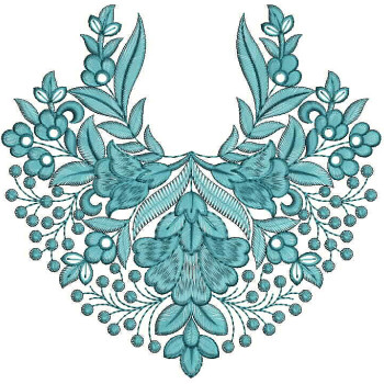 Blouse Back Patch Embroidery Design 25587