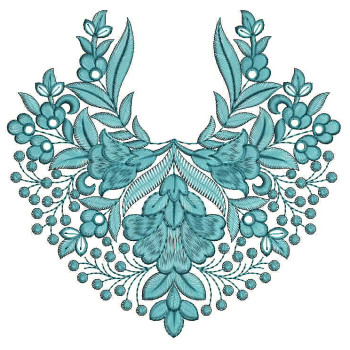 Blouse Back Patch Embroidery Design 25587