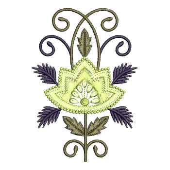 Blouse Back Side Butta Embroidery Design 25089