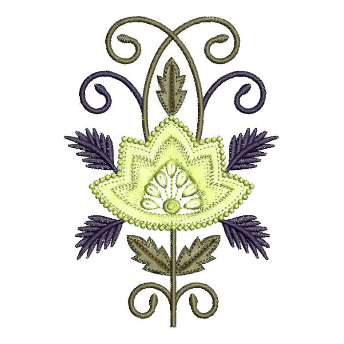 Blouse Back Side Butta Embroidery Design 25089