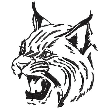 Bobcat Embroidery Design