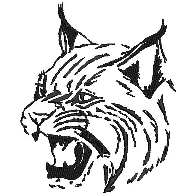 Bobcat Embroidery Design