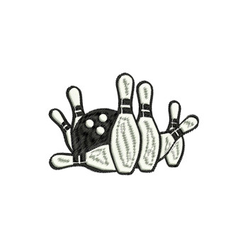 Bowling Embroidery Design