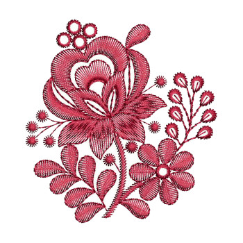 Brazilian Embroidery Rose