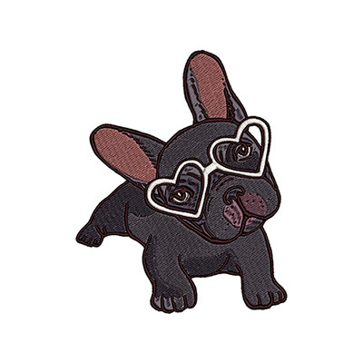 Bulldog Embroidery Design