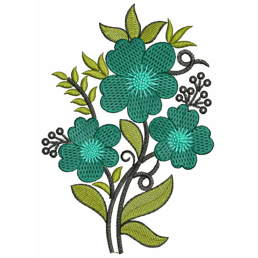 Bunch Of Flowers Patch Pattern 25557