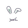 Bunny Face Embroidery Design