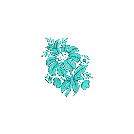 Butta Flower Embroidery Design