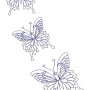 Butterfly Applique Machine Embroidery Design 25987