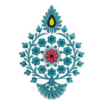 C Pallu Butta Embroidery