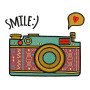 Camera Embroidery Design