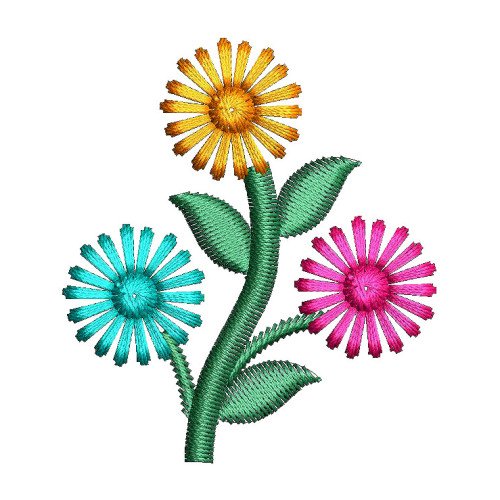 Capucine Style Applique Embroidery Design 25157