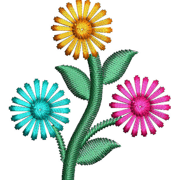 Capucine Style Applique Embroidery Design 25157