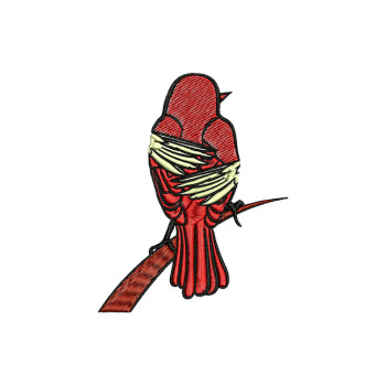 Cardinal Embroidery Design