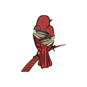 Cardinal Embroidery Design