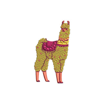 Cartoon Animal Llama Embroidery
