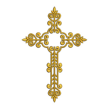 Catholic Cross Embroidery
