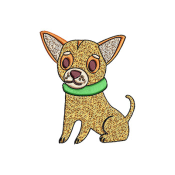 Chihuahua Embroidery Design