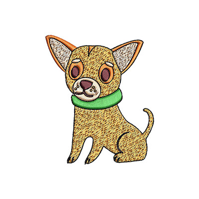 Chihuahua Embroidery Design