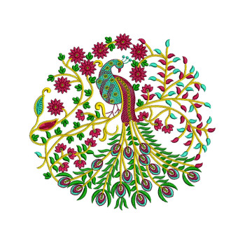 Chinese Embroidery Peacock