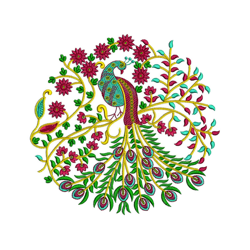 Chinese Embroidery Peacock