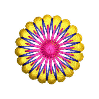 Circle Embroidery For Scarf