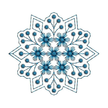 Circle Motif Embroidery Applique