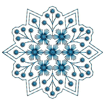 Circle Motif Embroidery Applique