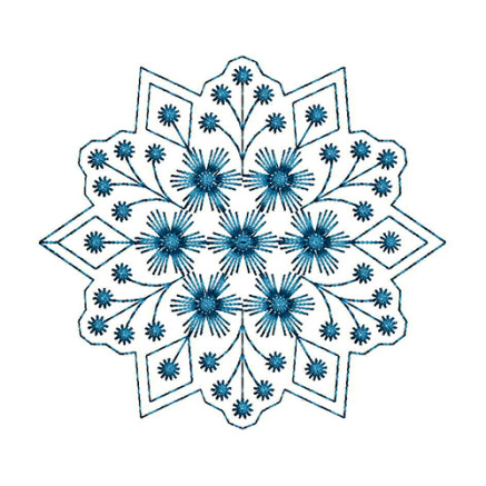 Circle Motif Embroidery Applique