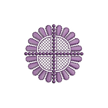 Circle Motif Embroidery Patch