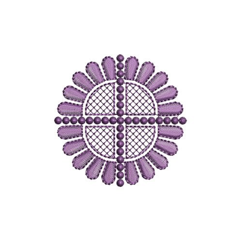 Circle Motif Embroidery Patch