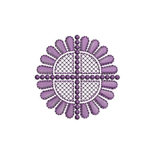 Circle Motif Embroidery Patch