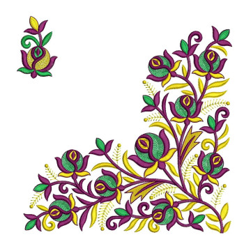 Classic Corner Embroidery For Linen Napkins