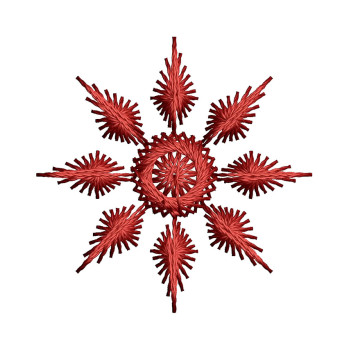 Classic Snowflakes Star Embroidery