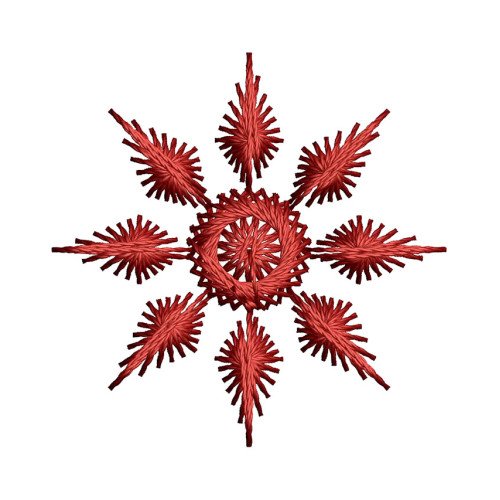 Classic Snowflakes Star Embroidery