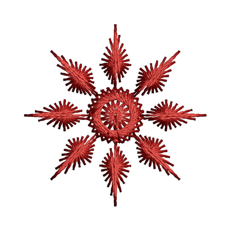 Classic Snowflakes Star Embroidery