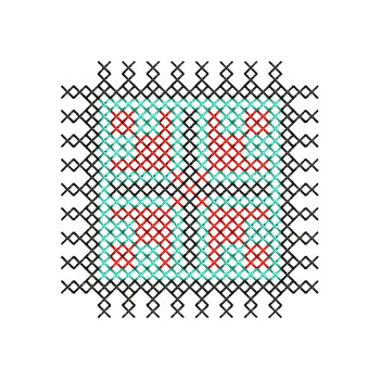 Coaster Embroidery Design