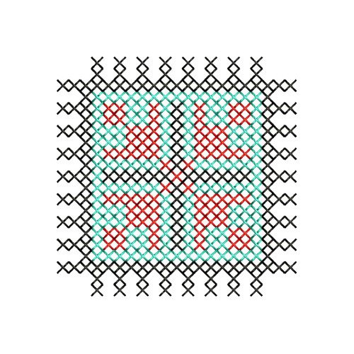 Coaster Embroidery Design