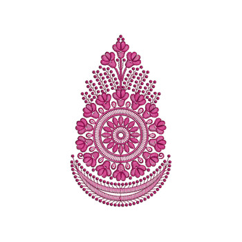 Single Colour Patch Embroidery For Kurtis