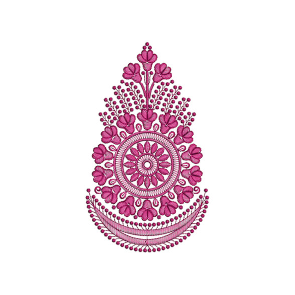 Single Colour Patch Embroidery For Kurtis