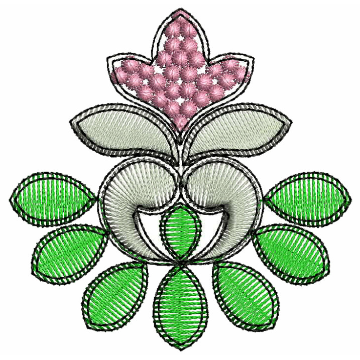 Cording Purse Butta Embroidery Design 25502