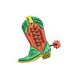 Cowboy Boot Embroidery Design