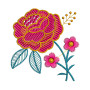 Creative Flower Embroidery Butta