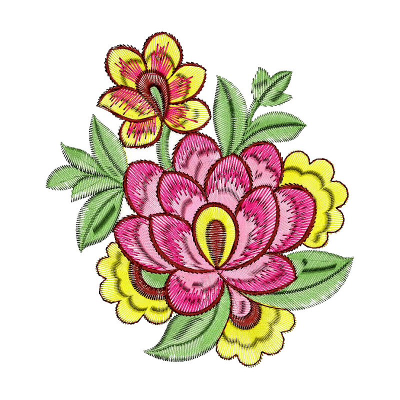 Creative Flower Embroidery Design 6532