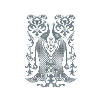 Cross Stich Embroidery Design For Curtain