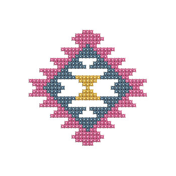 Cross Stitch Embroidery Applique