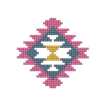 Cross Stitch Embroidery Applique