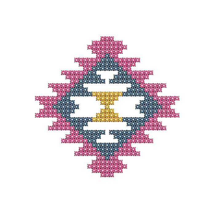 Cross Stitch Embroidery Applique