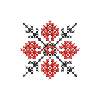 Cross Stitch Embroidery For Helmet