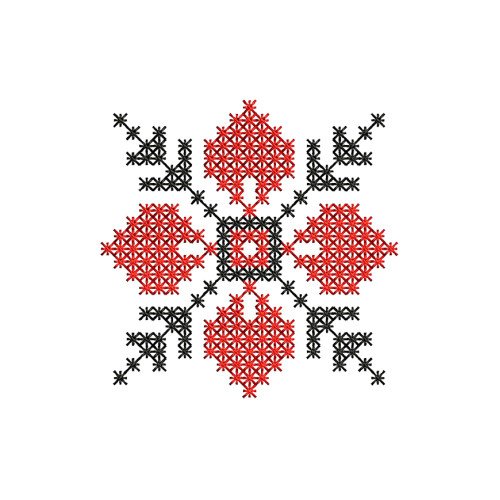 Cross Stitch Embroidery For Helmet